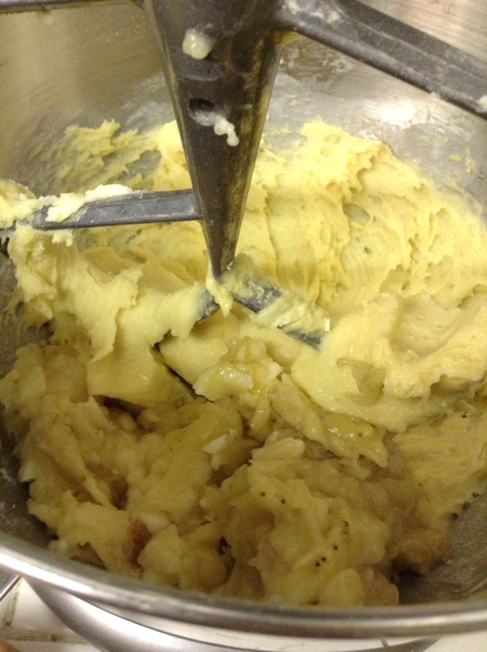 Lastly add the "mush".