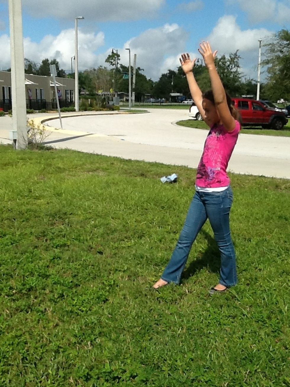 Lastly, end with what used to be your back leg in front of you.