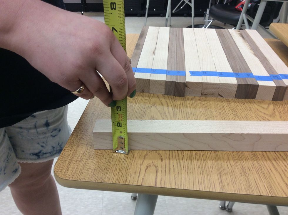 Lastly measure the high