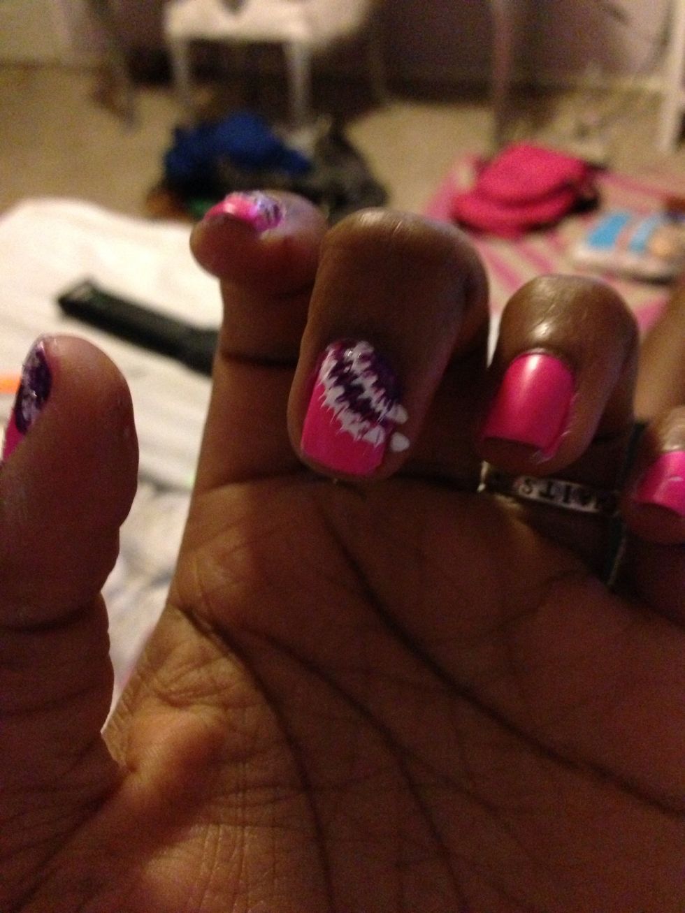 Lastly repeat with the second polish using the same steps!