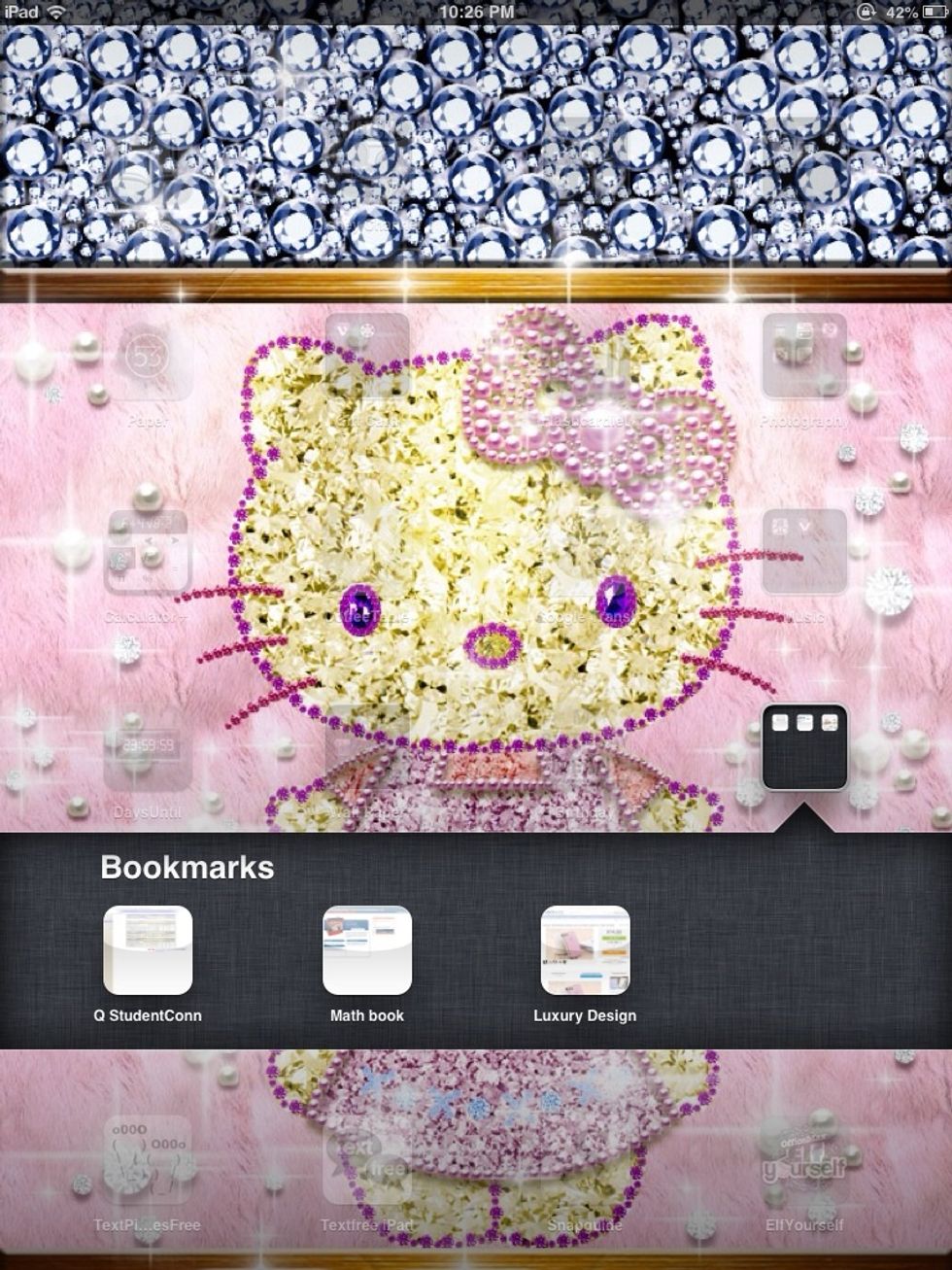 Lastly this is my bookmark folder just things I use check my grades use an online book and a case I like to look up