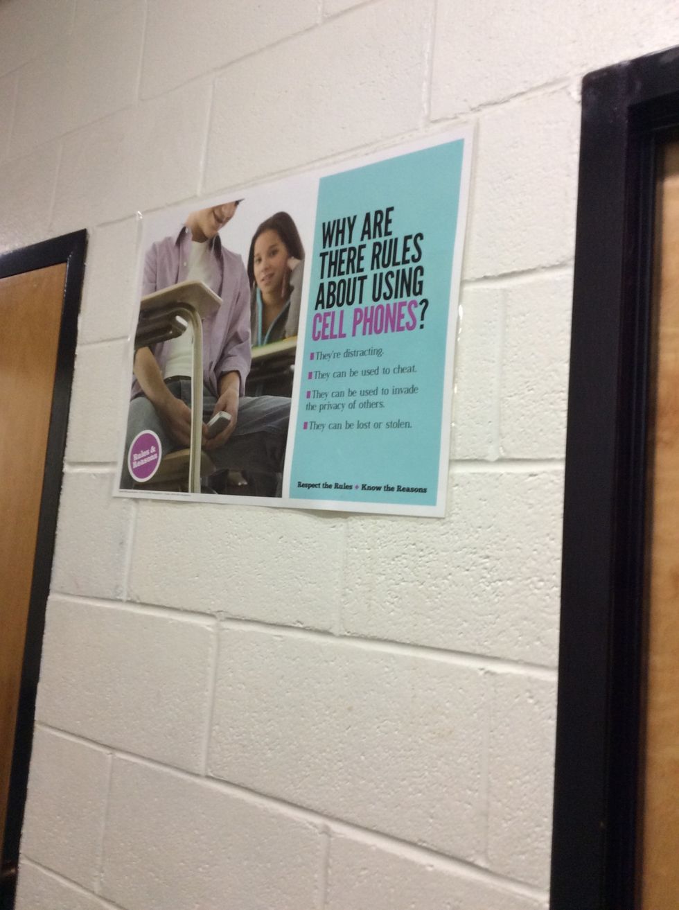 Laugh about signs about phones and on how "I will never do it"\ud83d\ude09