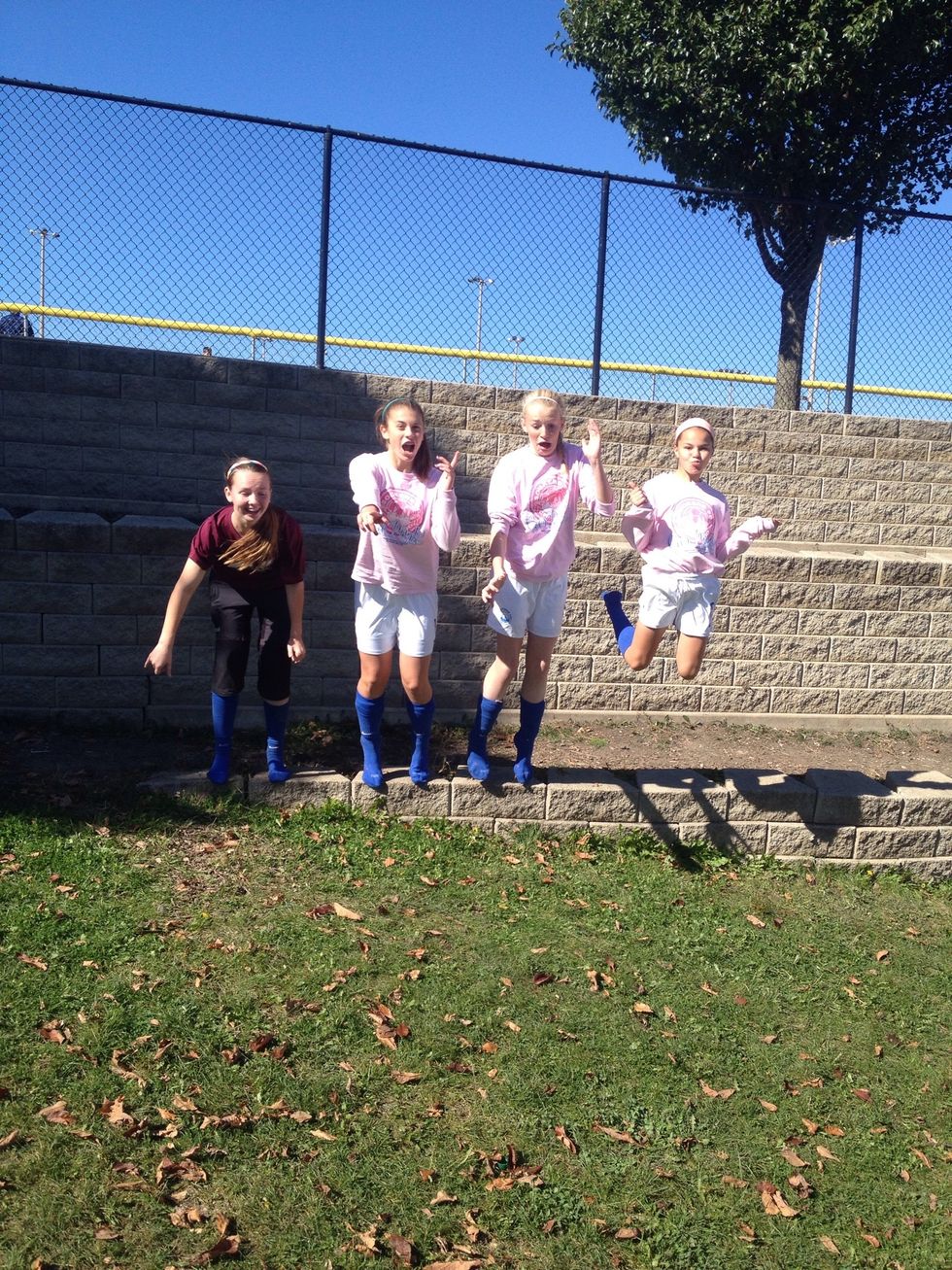 Laughing is the best feeling ever. Especially when your laughing with your best friends. :)