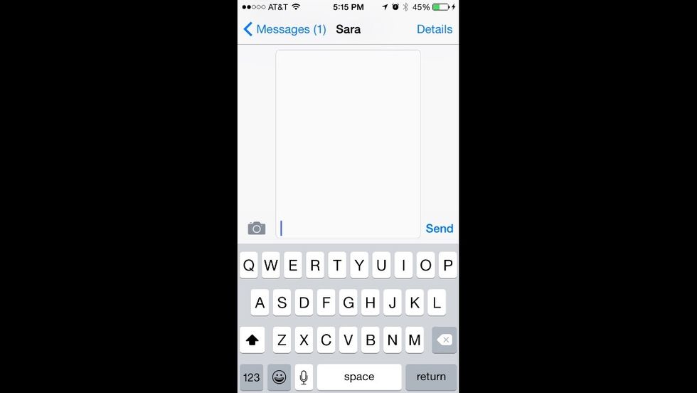 Launch Apple Messages and open a thread with one of your friends. Then, tap Details in the top corner.