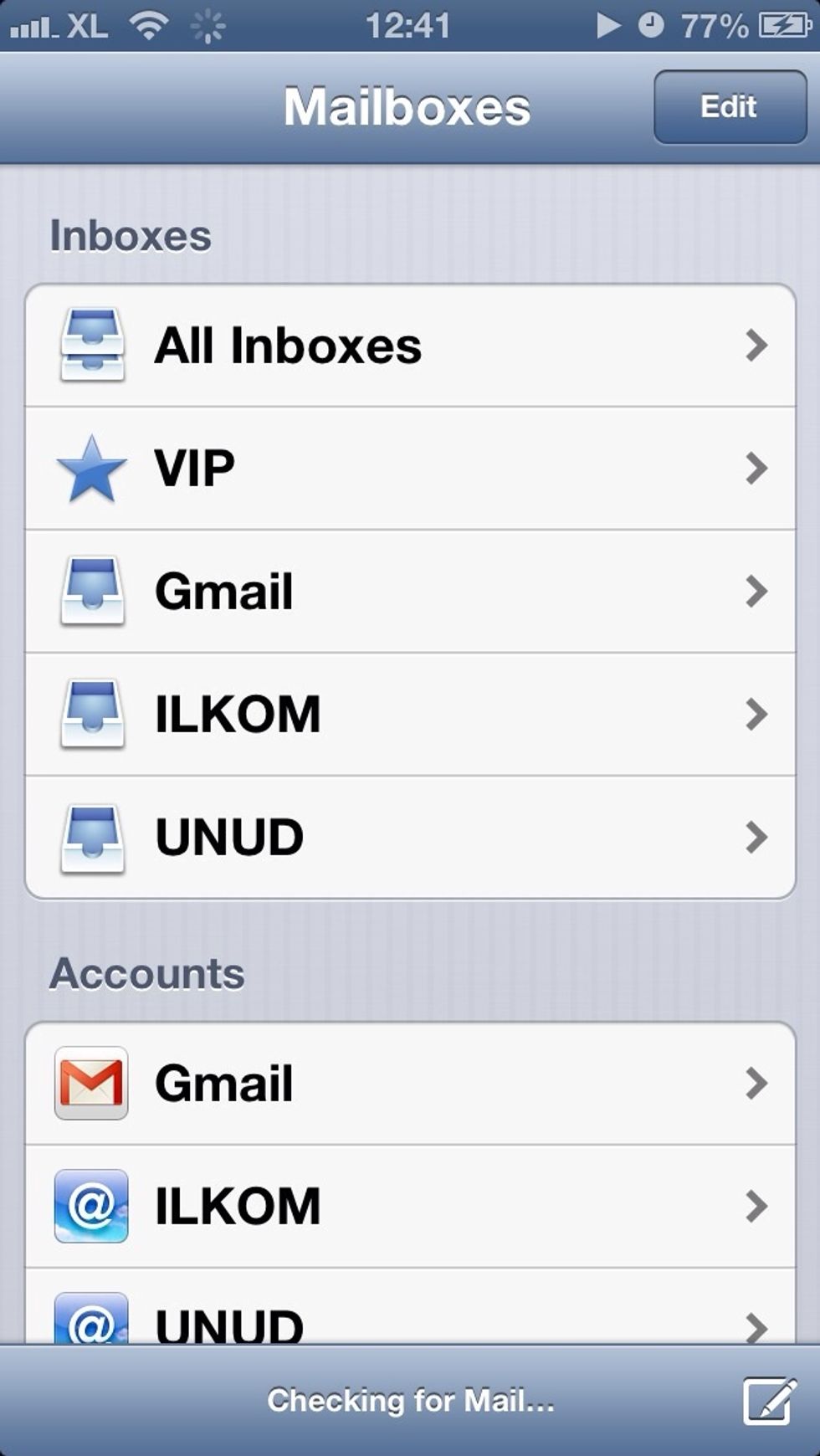 Launch your native email app and choose VIP
