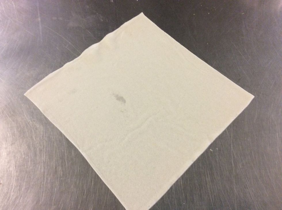 Lay a sheet in a diamond shape in front of you