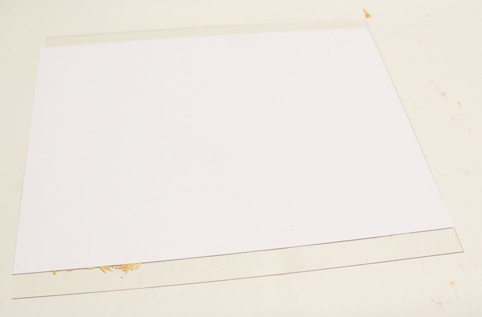 lay cardstock over Monoprint Plate...