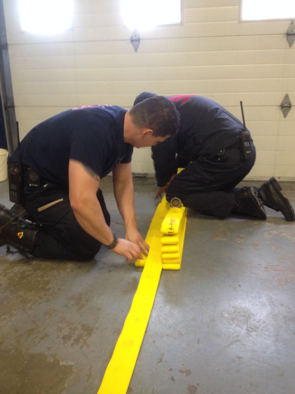 Lay flat and begin a 3.5-4' Flat Load. Complete one side at a time.