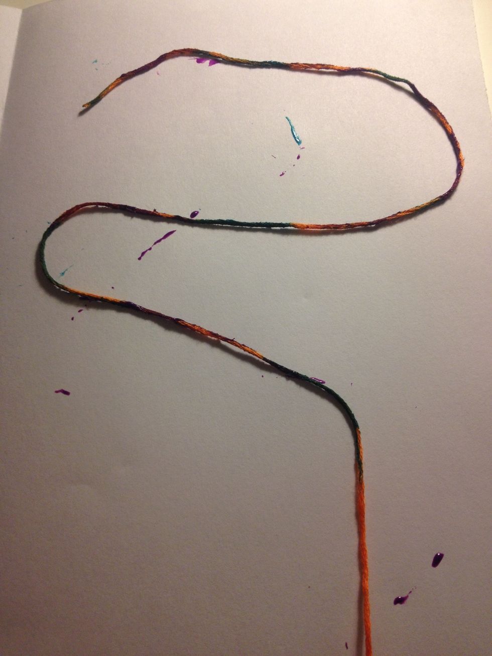 Lay it onto one side of your paper any way you like.