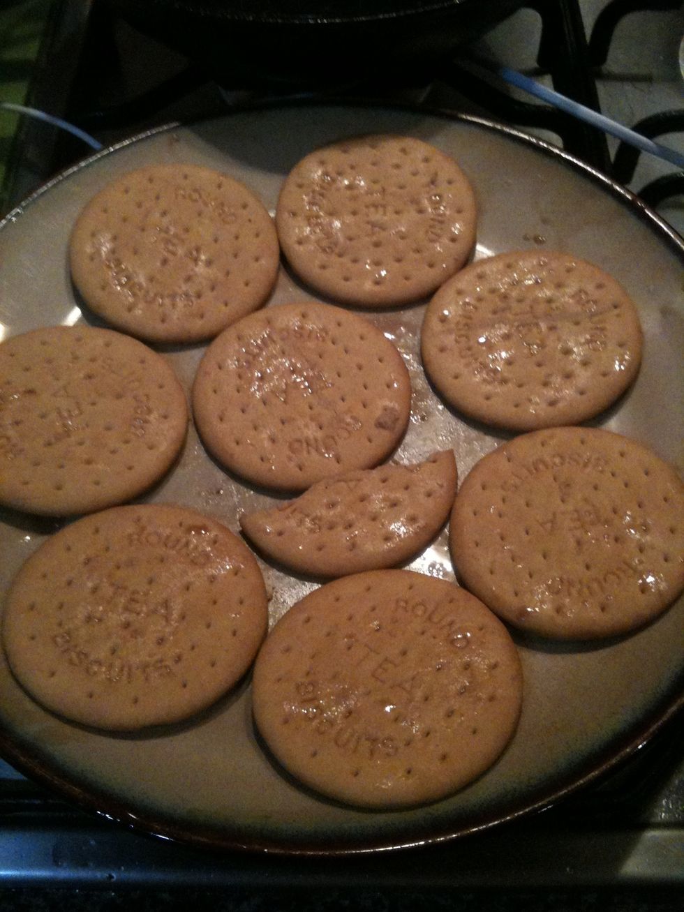 Lay it out on a flat plate.