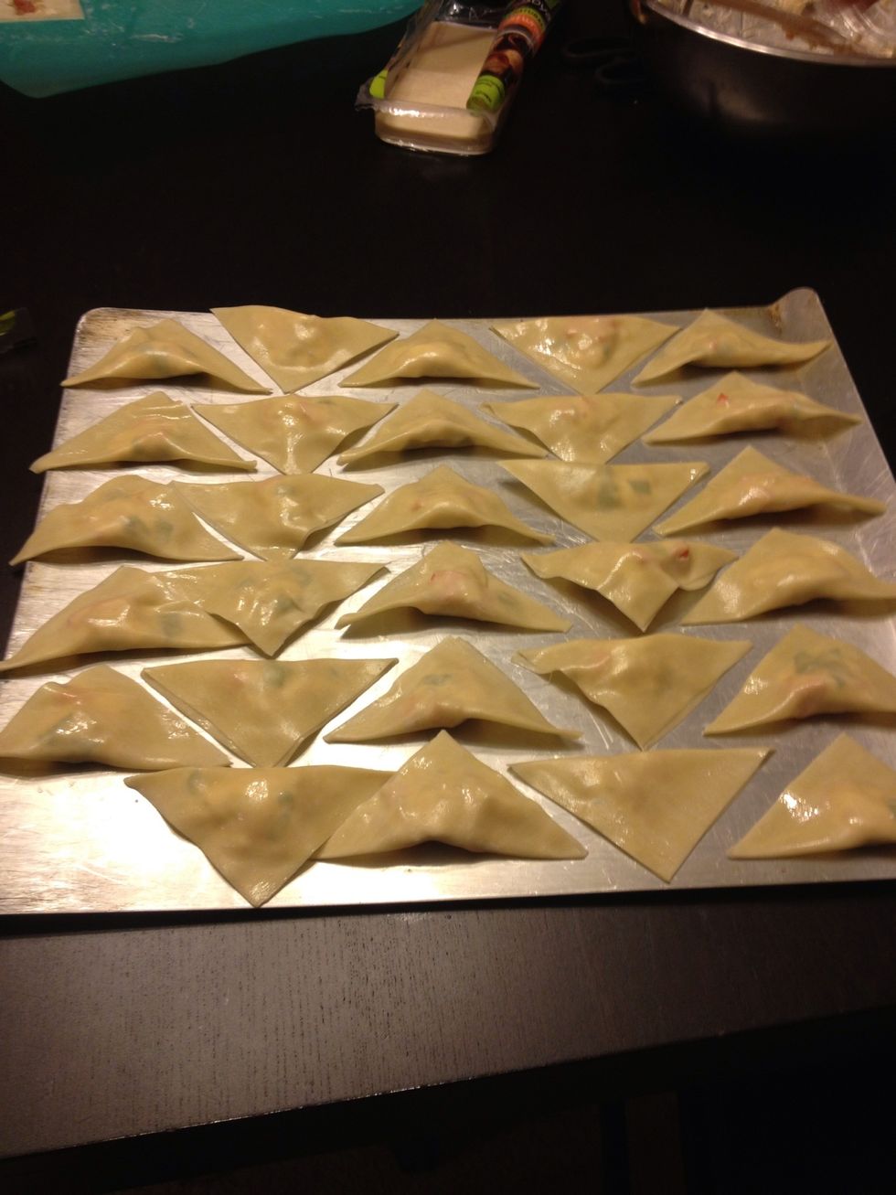 Lay on cooking sheet