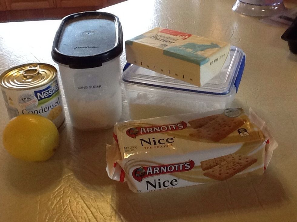 lay out all the ingredients.