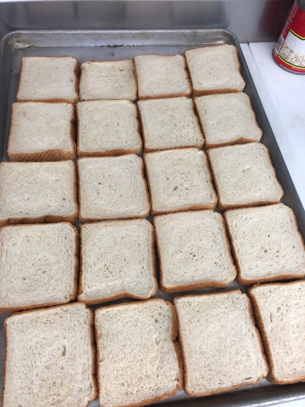Lay out on a greased sheet tray