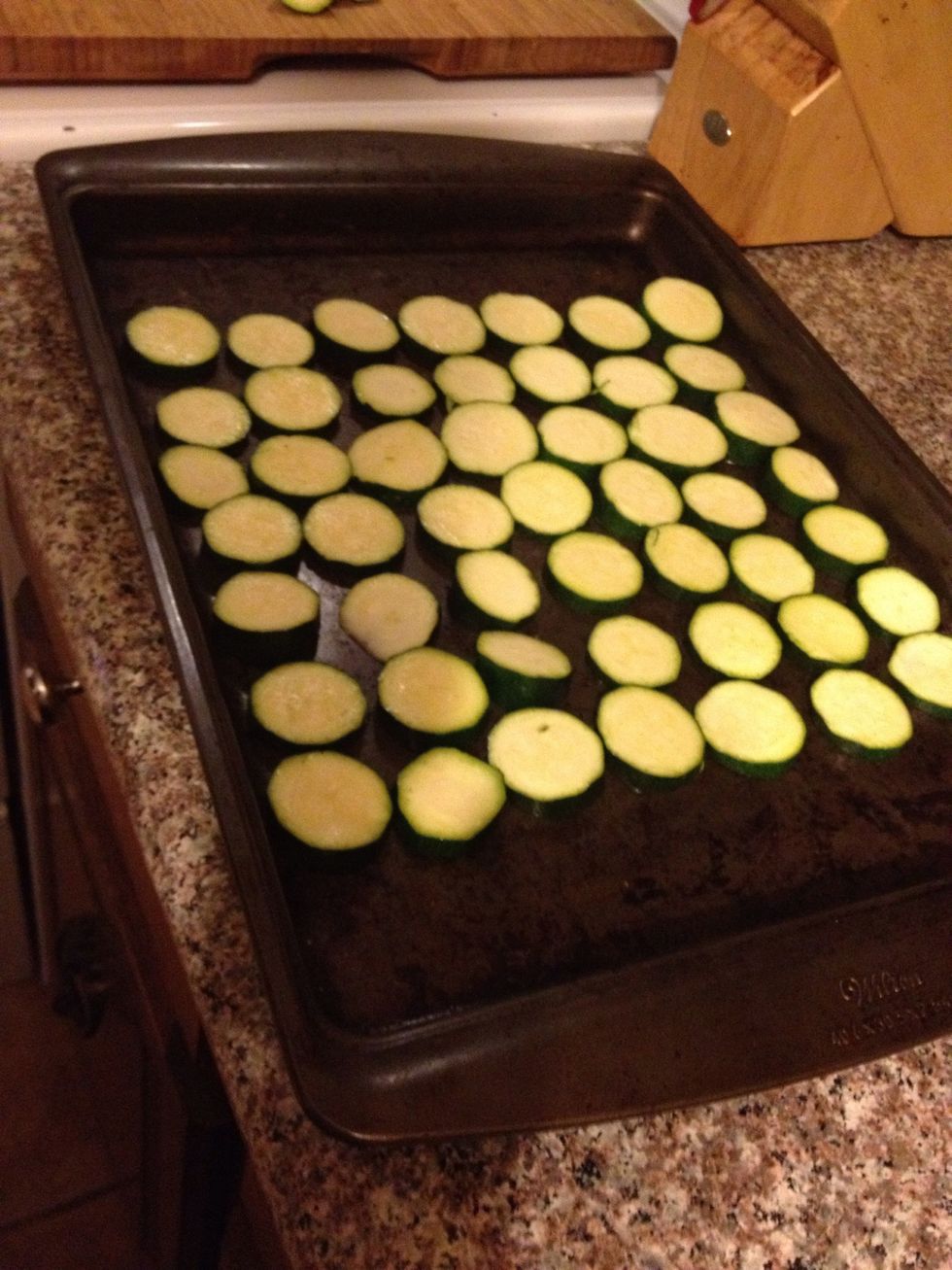 Lay out on foil lined baking sheet. I didn't do this here because it was my first time.