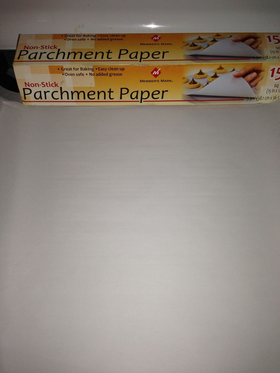 Lay out squares of your parchment paper. One per serving you want to have.