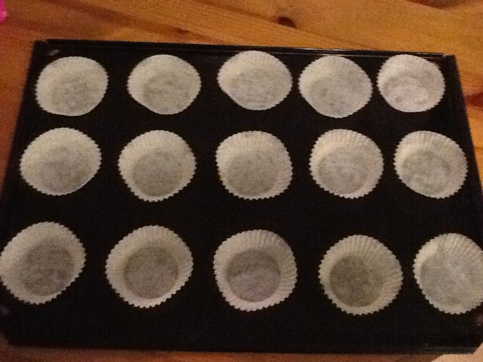 Lay out the forms on the plate.