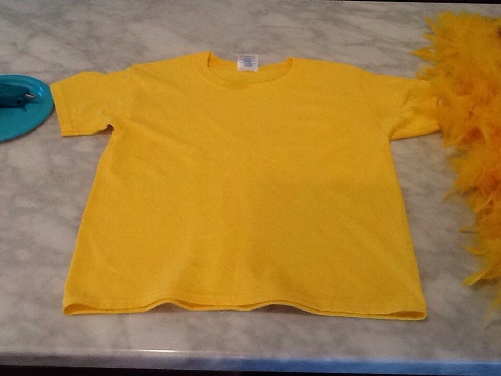 Lay out the Yellow T-shirt.