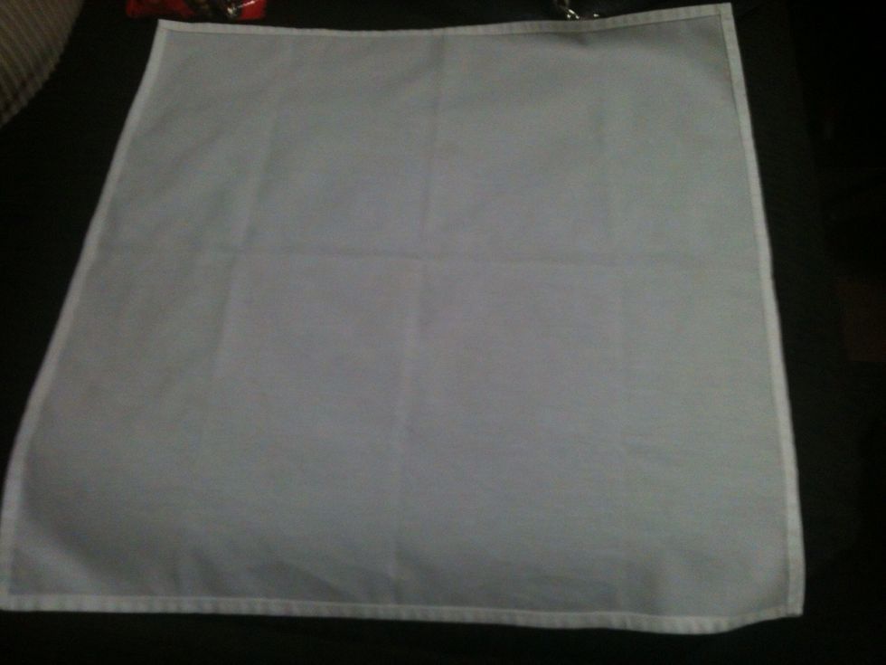 Lay out your cloth napkin.