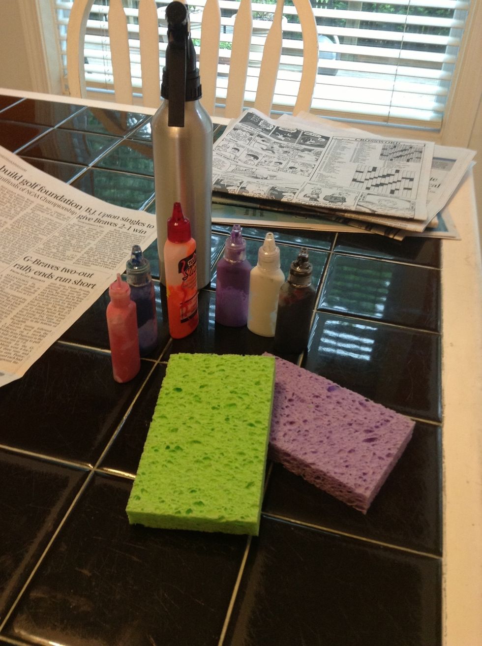 lay out your materials near your working space for easy access
