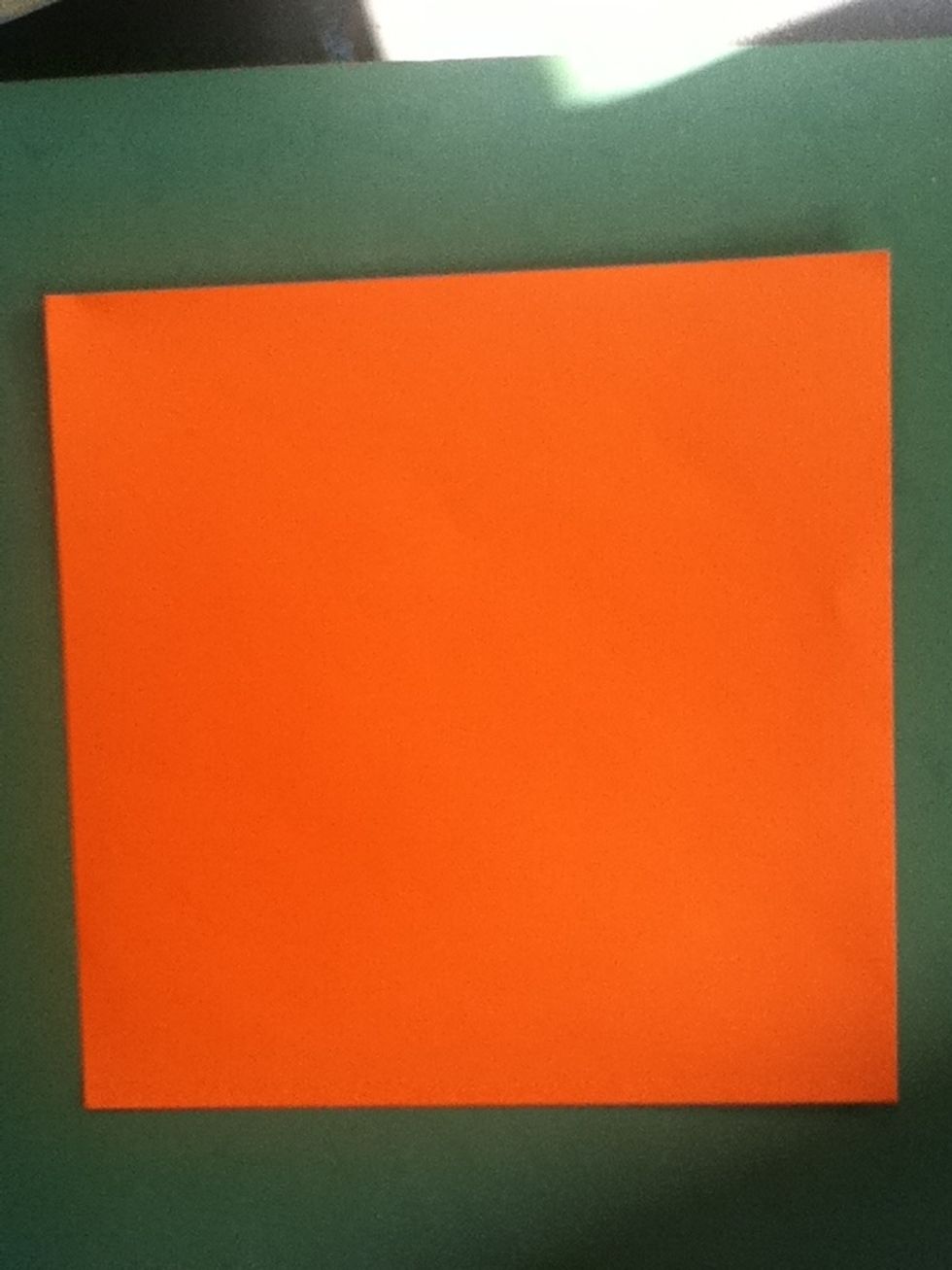 Lay paper color side up