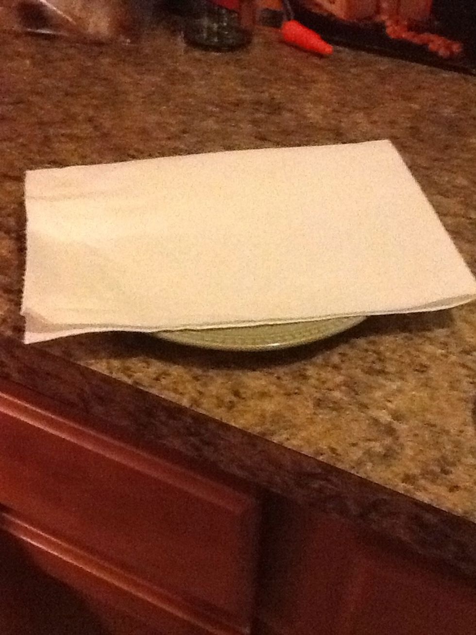 Lay some paper towels down to absorb the grease!!!