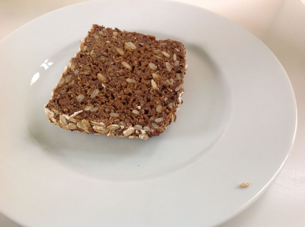 Lay the first slice of bread on a plate