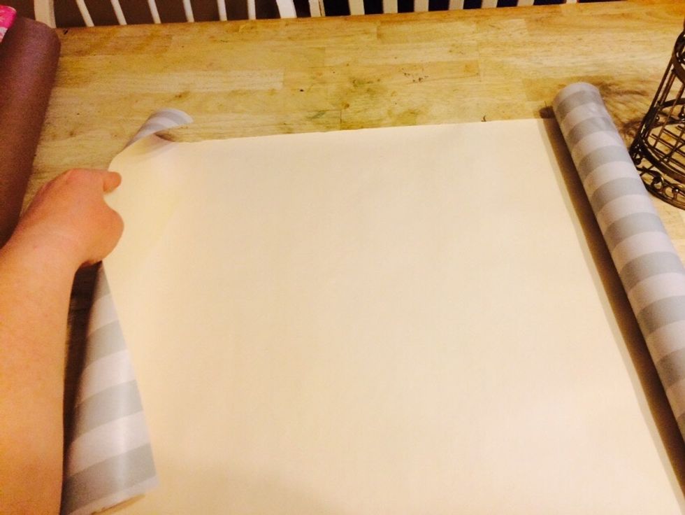 Lay the paper out.