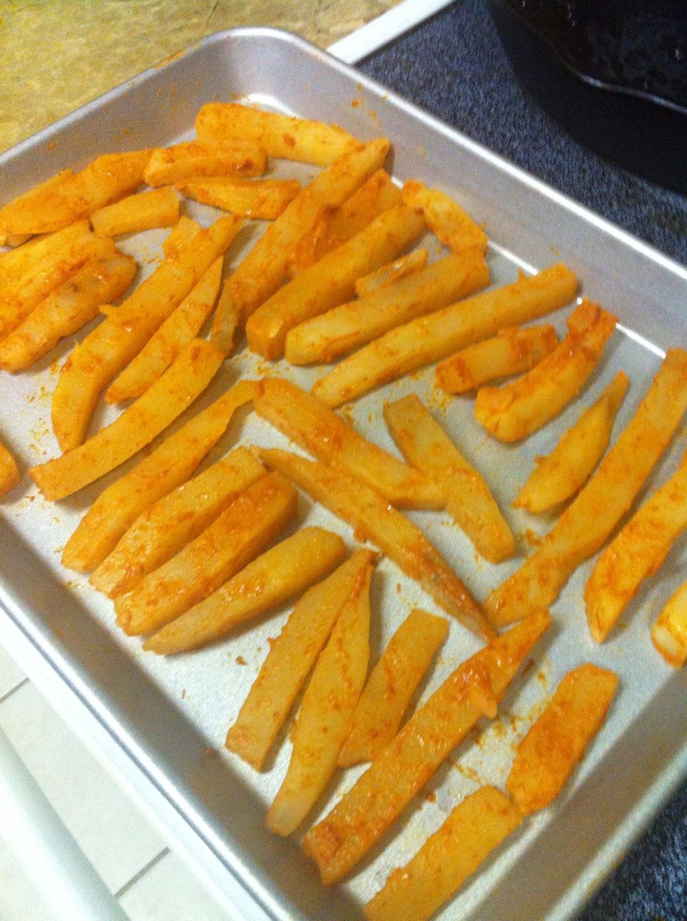 lay them flat in one layer.
