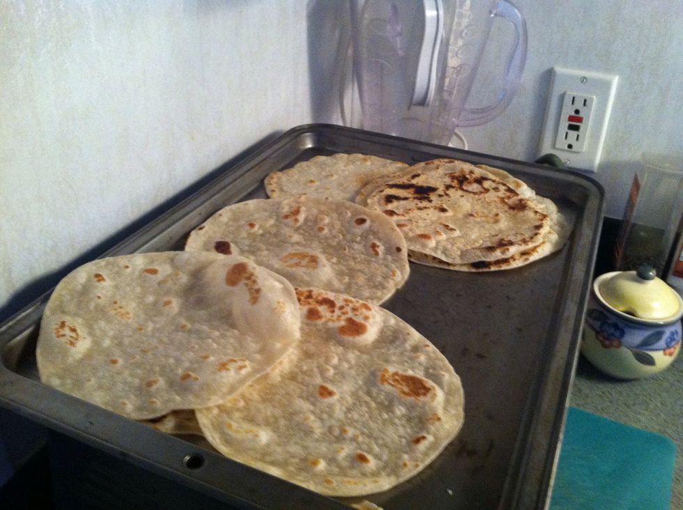 Lay them on a cookie sheet so they can cool.