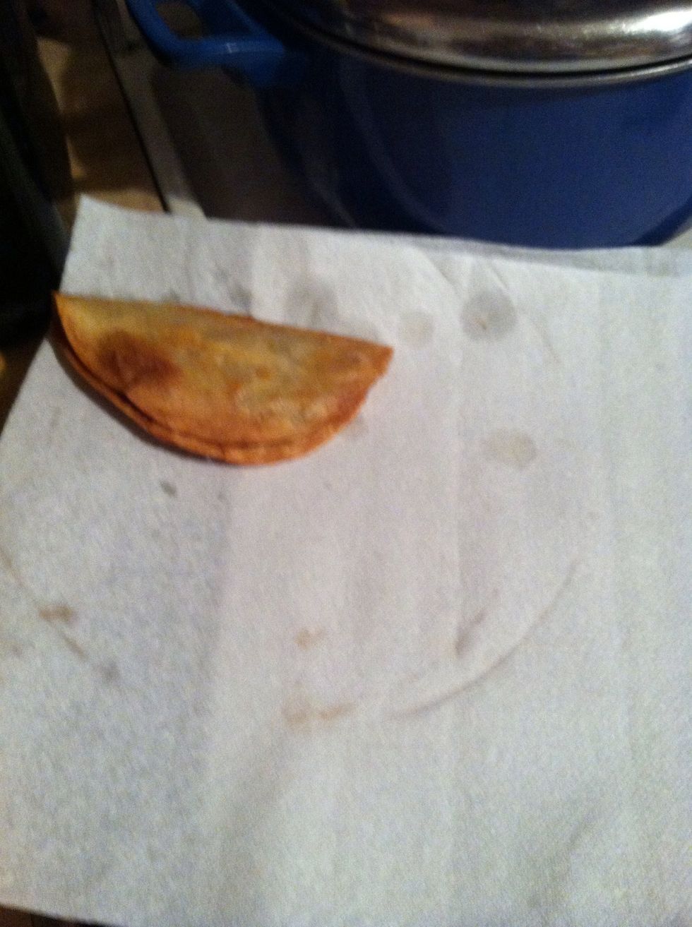 Lay them out on a paper towel lined cookie sheet.