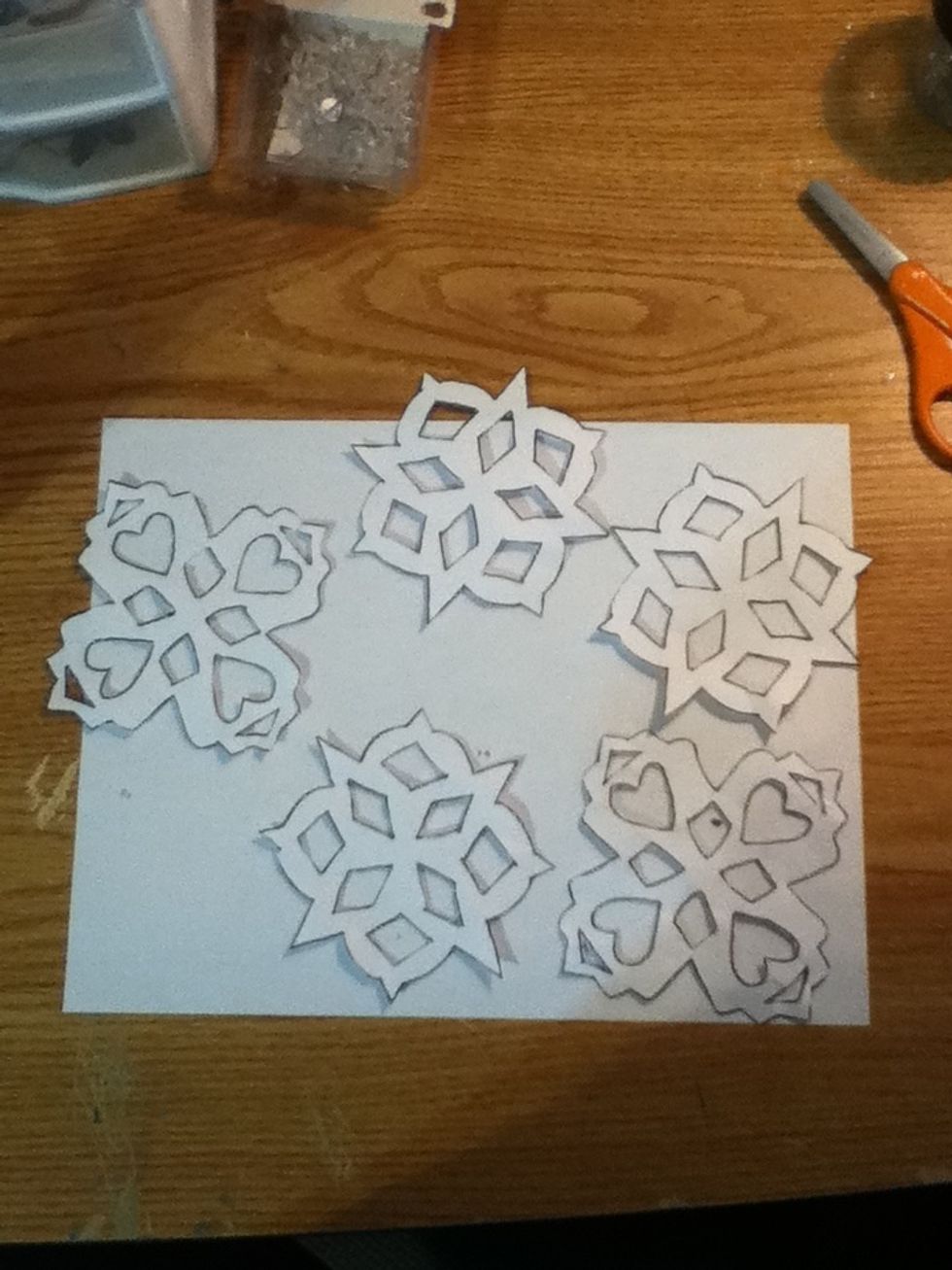 Lay them out on a sheet of paper