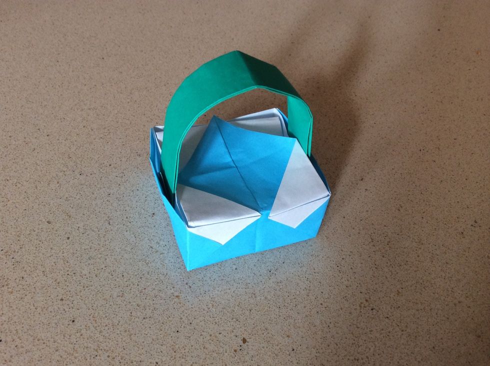 Lay them over the top like a cover...