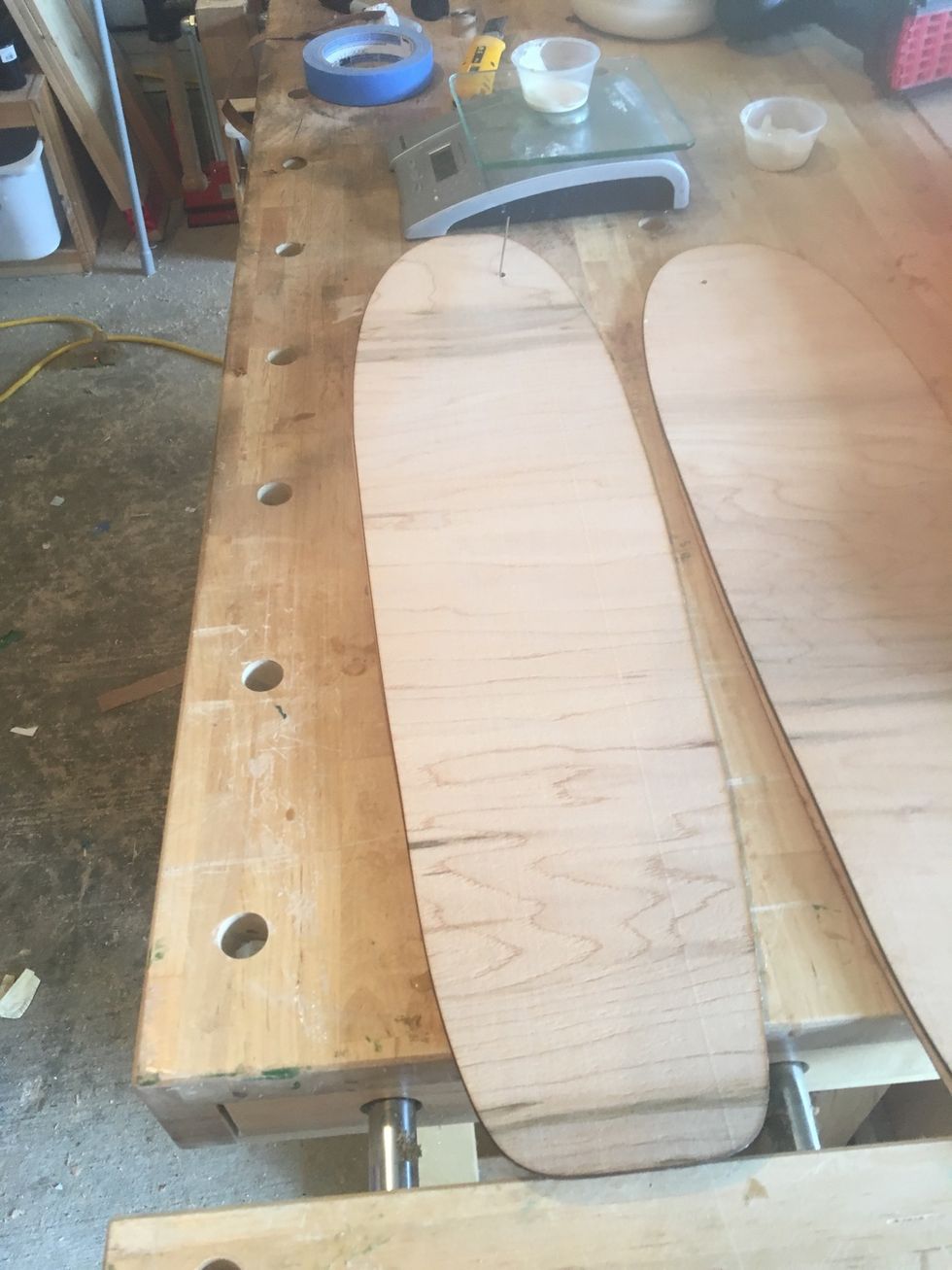 Lay veneers side by side.