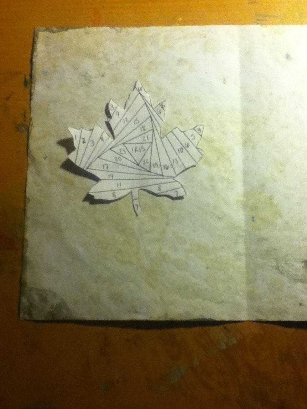 Lay your pattern where you want it to be. In my opinion I find it best if you put it in the centre