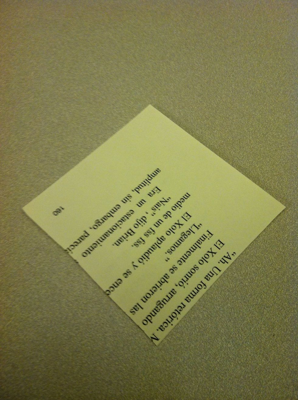 Lay your square on a flat surface