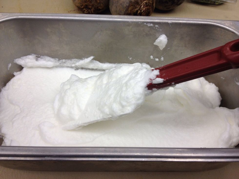 Layer 1/3 of whites into bottom of a 4" deep 1/3 hotel pan