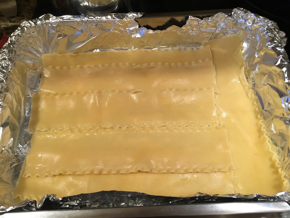 Layer cooked noodles