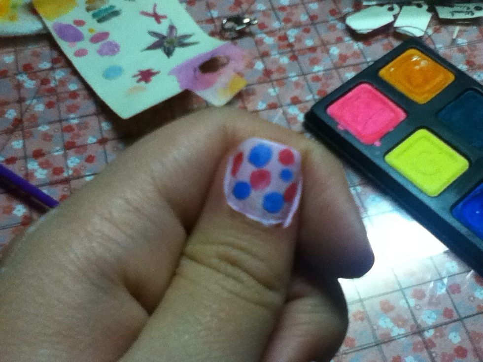 Layer different colors. Repeat step 5.