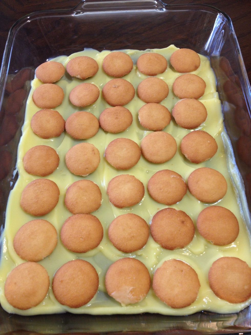Layer of Nilla wafers.