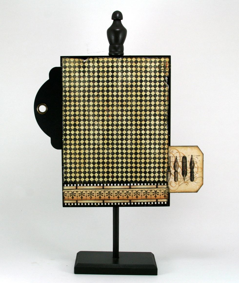 Layer on fancy edge from Photogenic over top of filmstrip.