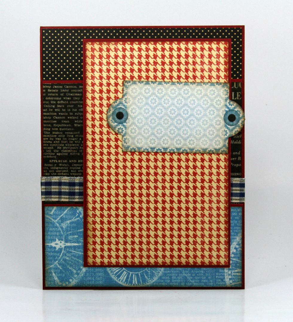 Layer on Graphic 45 Times Nouveau die cut.