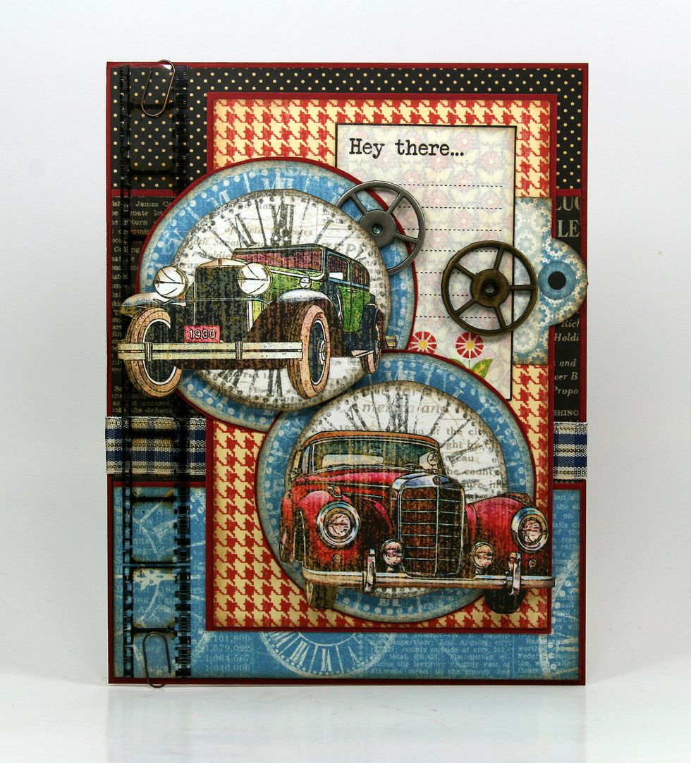 Layer on Tim Holtz Gears.