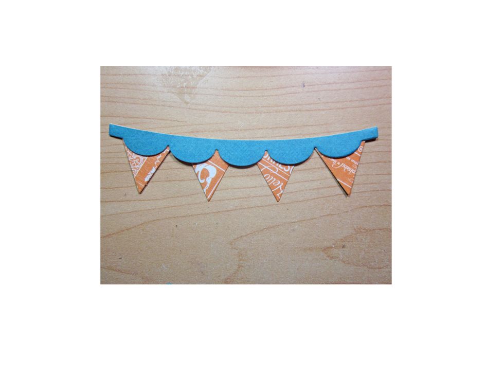 Layer the banners and glue together.