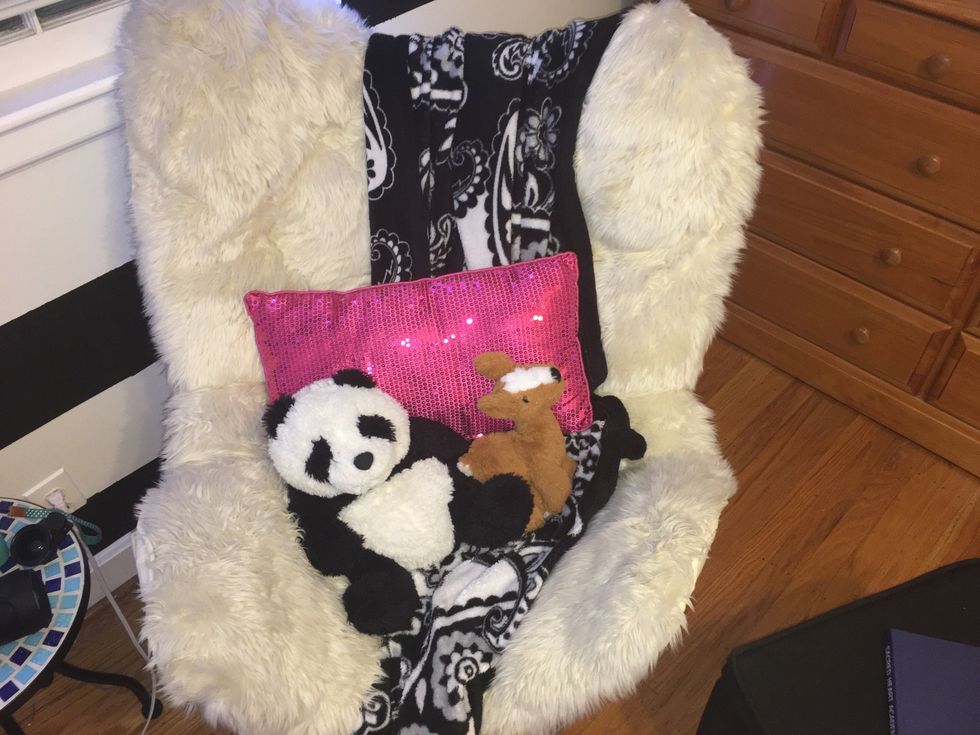 Layer with blankets and pillows to make it more homey and cozy!