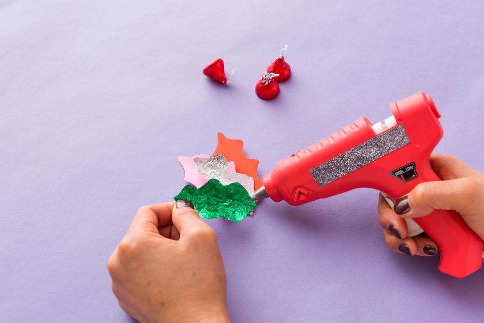 Layer your leaves together.