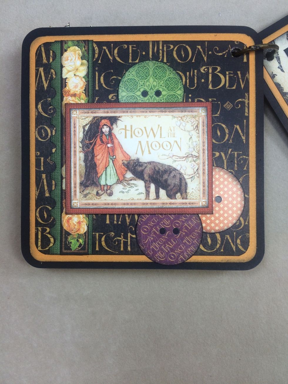 Layered stickers, another cut-apart and more papers pull this page together nicely.