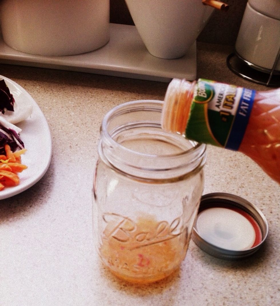 LAYERING is the most important part to this and the reason I put this in a Mason Jar. These jars are a great container for layering and segmenting ingredients.