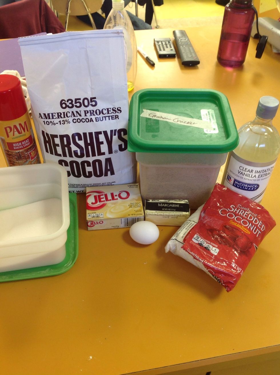 Layout all ingredients first