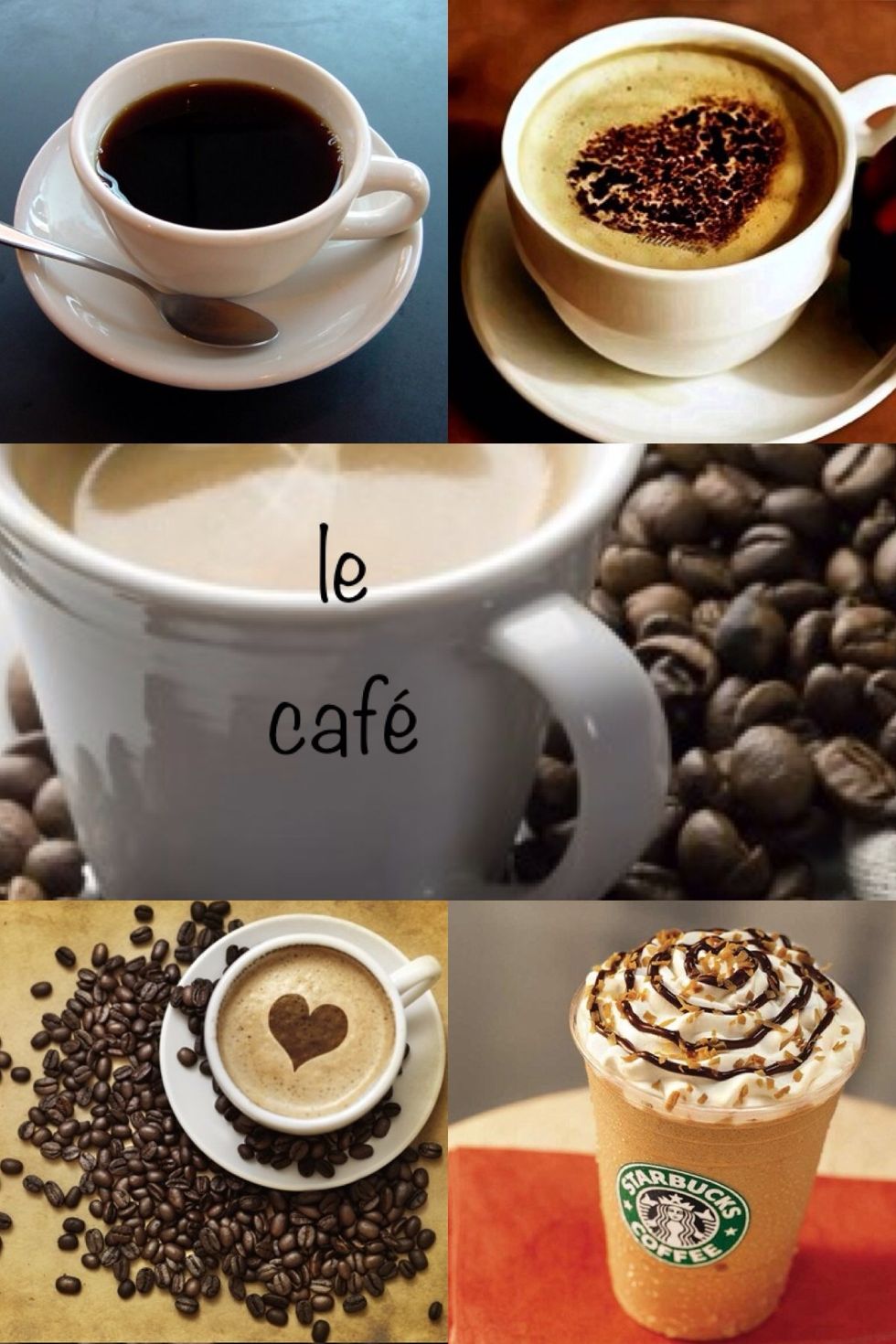 Le caf\u00e9 means coffee. Pronounce like leh cahfay.