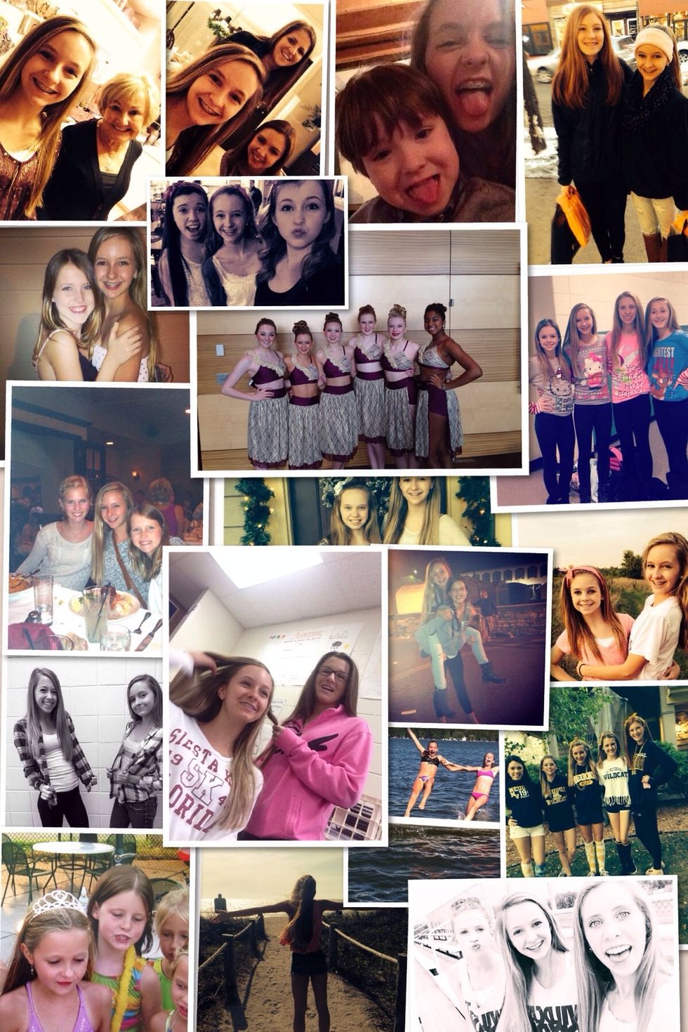 Learn to laugh a lot and let go, don't hold back Because you have a safety net of people there to catch you